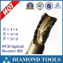 PCD router bits 1+1 Diamond spiral router bit for wood CNC Router Bit